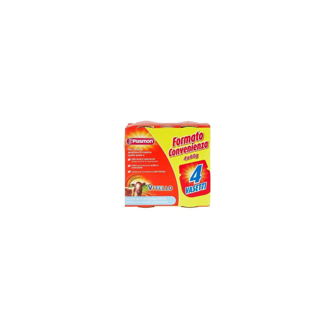 PLASMON OMOG VITELLO 4X80G