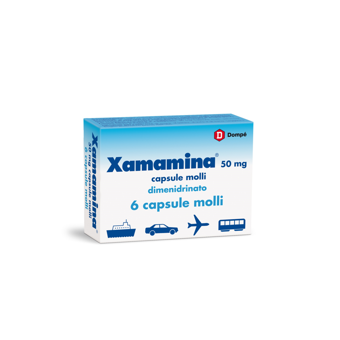 XAMAMINA 6CPS 50MG