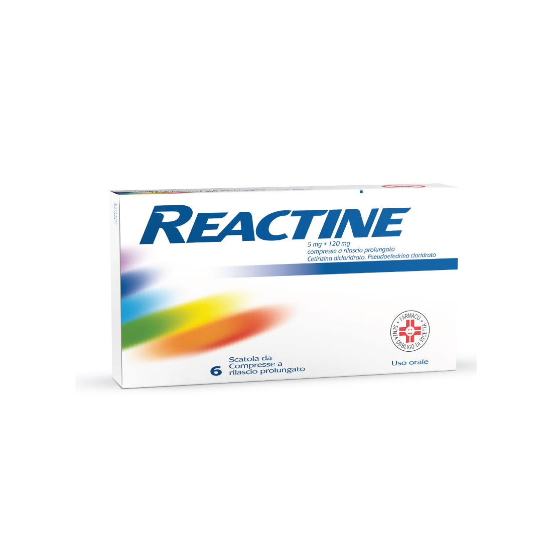 REACTINE 6CPR 5MG+120MG RP