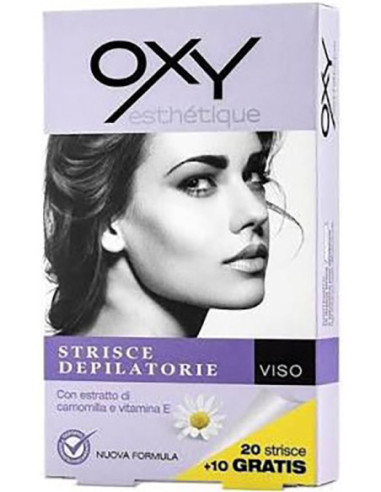 OXY STRISCE DEPIL VISO 20PZ