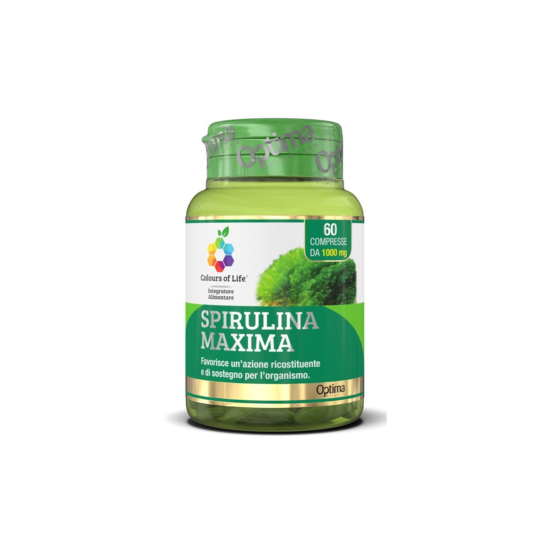 SPIRULINA MAXIMA 60CPR COLOURS