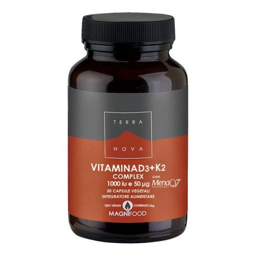 TERRANOVA VITAMINA D3+K2 50CPS