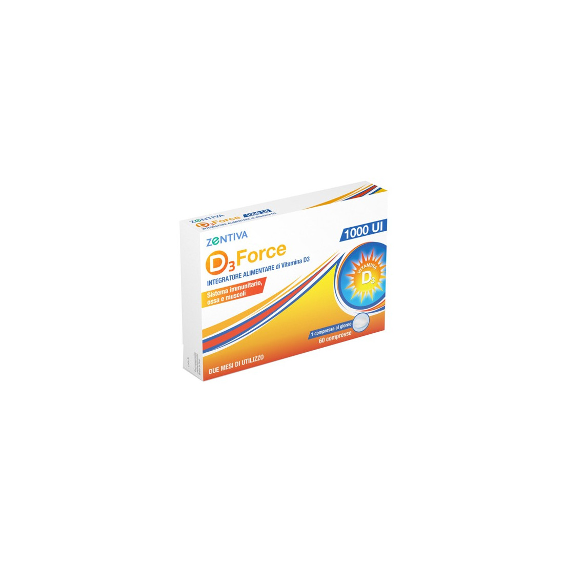 D3 FORCE ZENTIVA 1000UI 60CPR