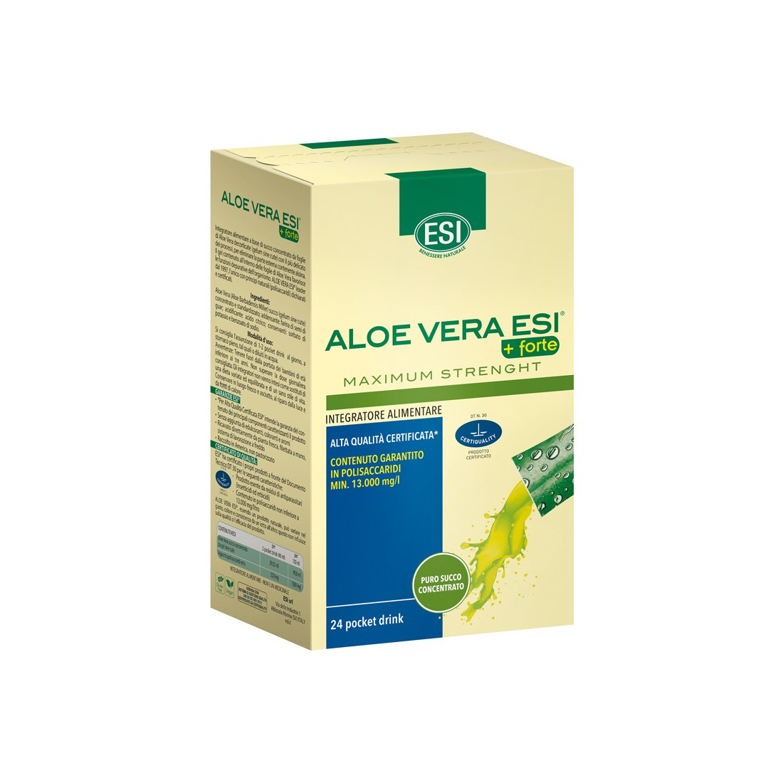 ESI ALOE VERA SUCCO+FT 24POCK