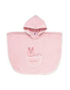 CHICCO ACCAPPATOIO PONCHO CONIGLIO ROSA 12M+