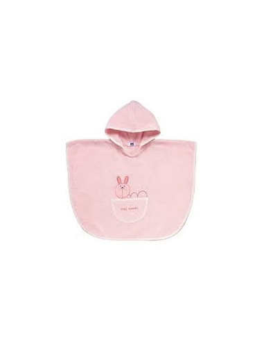 CHICCO ACCAPPATOIO PONCHO CONIGLIO ROSA 12M+