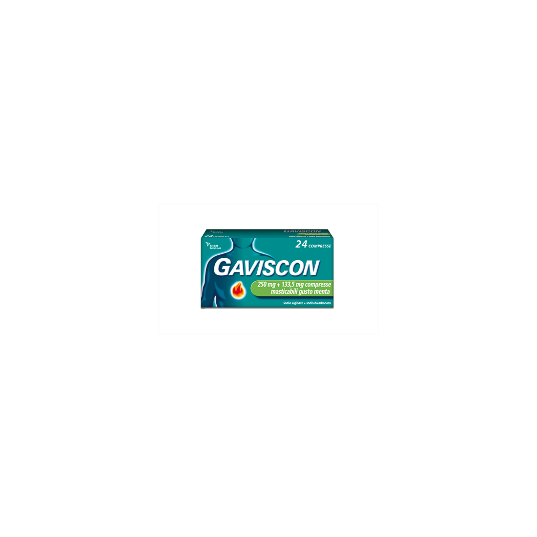 GAVISCON 24CPR MENT250+133,5MG