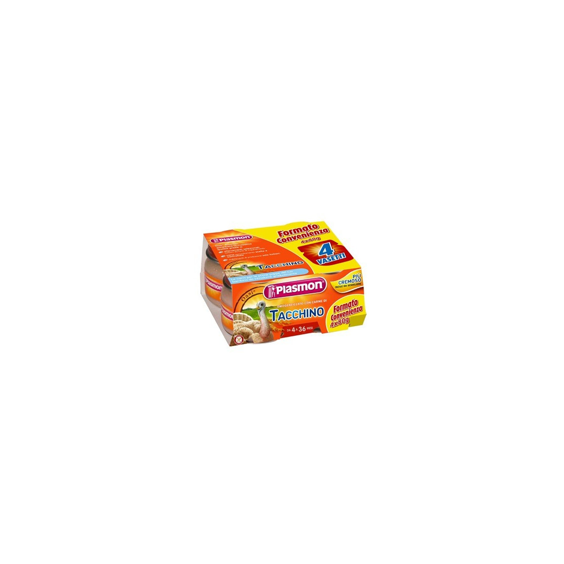 PLASMON OMOG TACCHINO 4X80G