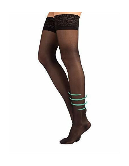 CLIALEG AUTOREGGENTI 70DEN NERO - TAGLIA 5