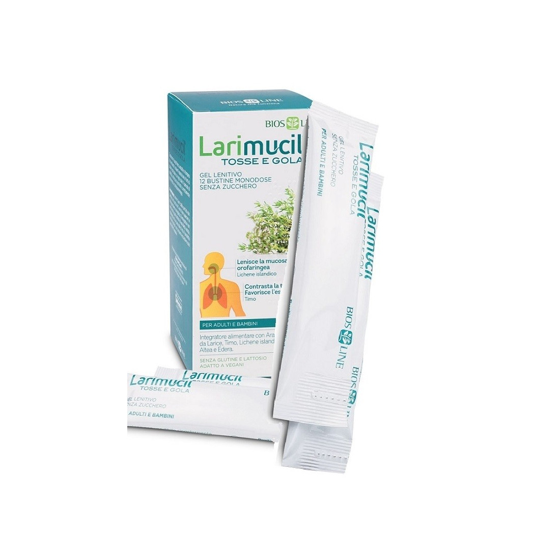 LARIMUCIL COUGH THROAT 12BUST