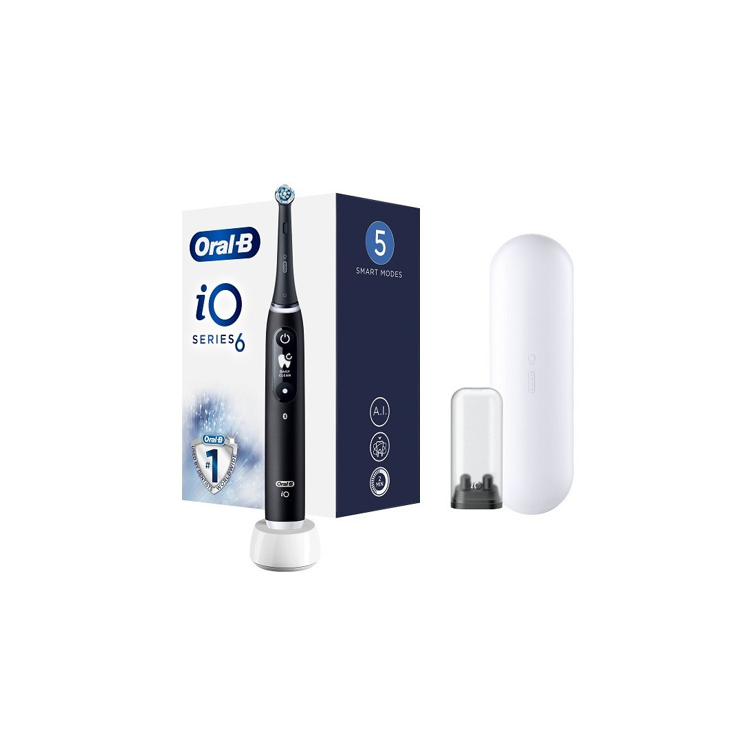 ORALB IO 6 BLACK SPAZZ+2REFILL