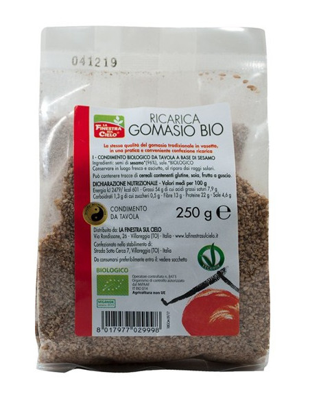 GOMASIO RICARICA 250G BIO