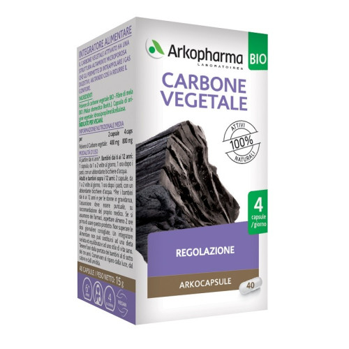 ARKOCPS CARBONE VEGETALE BIO 40 CAPSULE