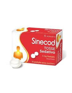 SINECOD TOSSE SED 18PAST 5MG