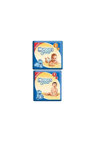 HUGGIES UNISTAR 4 7/18KG 18PZ