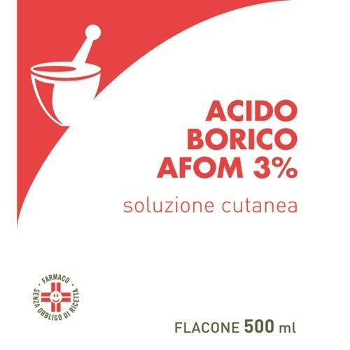 ACIDO BORIDO AFOM 3% 500ML