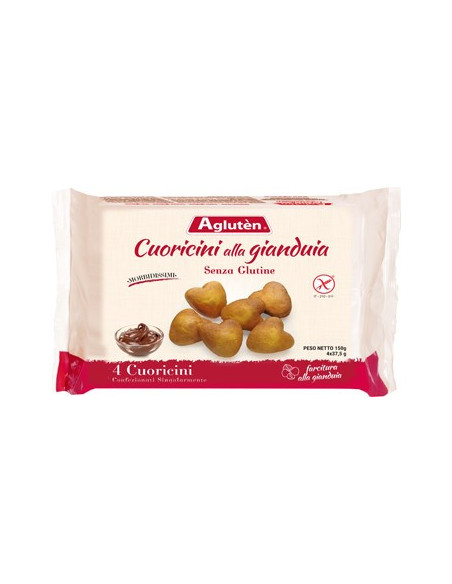 AGLUTEN CUORICINI GIANDUJA150G
