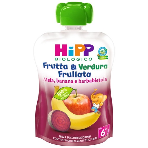 HIPP BIO FRUT&VER ME/BA/BAR90G