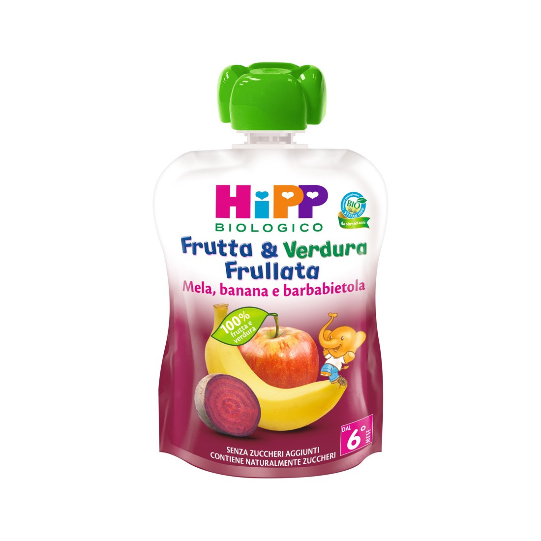 HIPP BIO FRUT&VER ME/BA/BAR90G