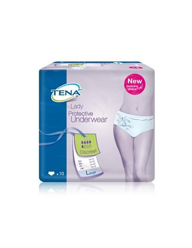 TENA SILHOUETTE BLANC L 10PZ