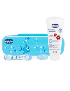 CH SET DENTALE AZZURRO FLUORO