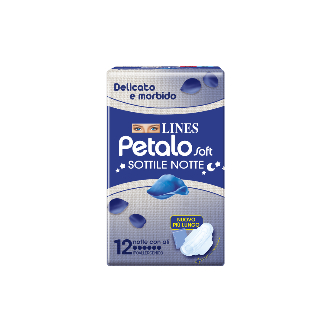 LINES PETALO SOFT NOTTE 12PZ