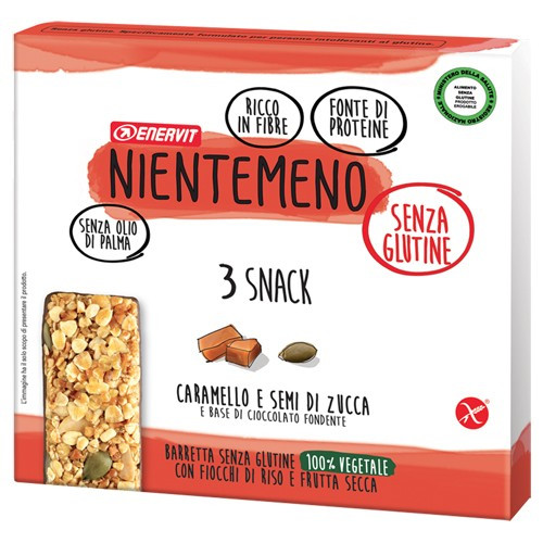 ENERVIT BARRETTA NIENTEMENO CARAMELLO SEMI ZUCCA 3PZ