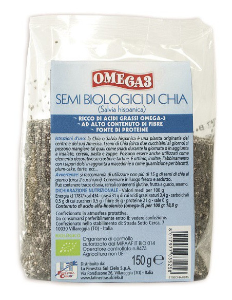 SEMI CHIA BIO 150G OMEGA 3