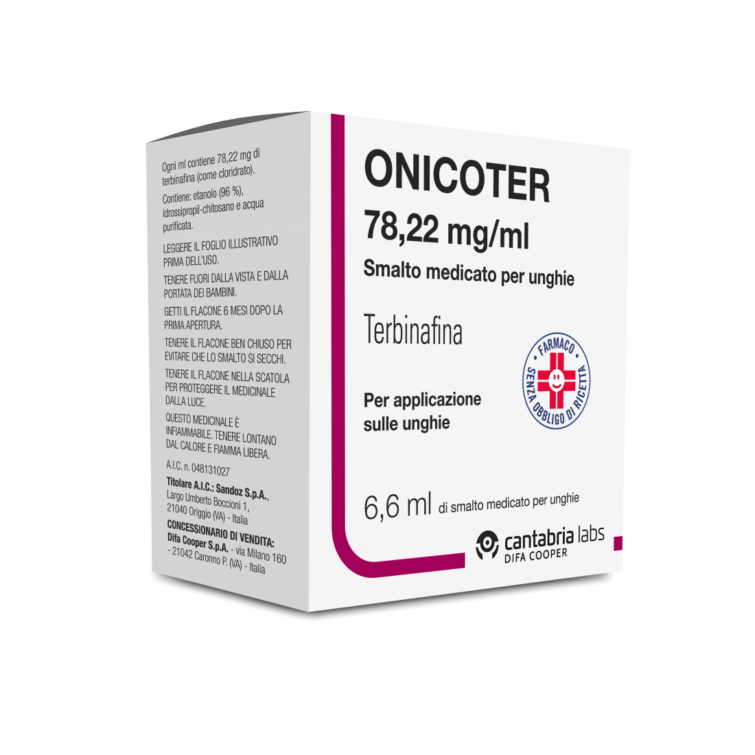 ONICOTER SMALTO MED 1FL 6,6ML