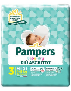 PAMPERS BD DOWNCOUNT MIDI 20PZ