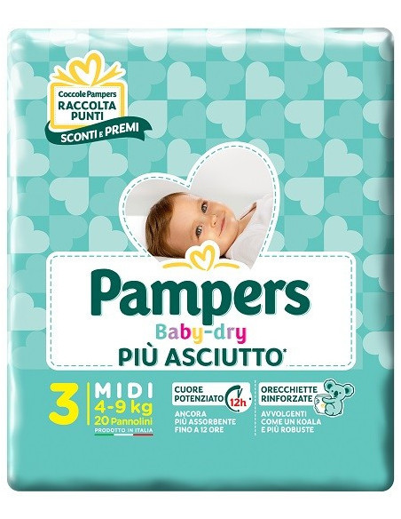 PAMPERS BD DOWNCOUNT MIDI 20PZ