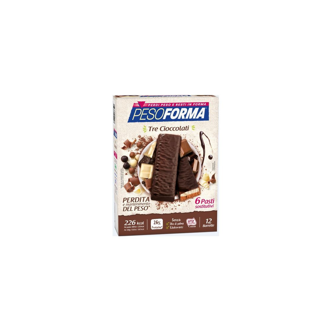 PESOFORMA BARR 3 CIOCCOLATI