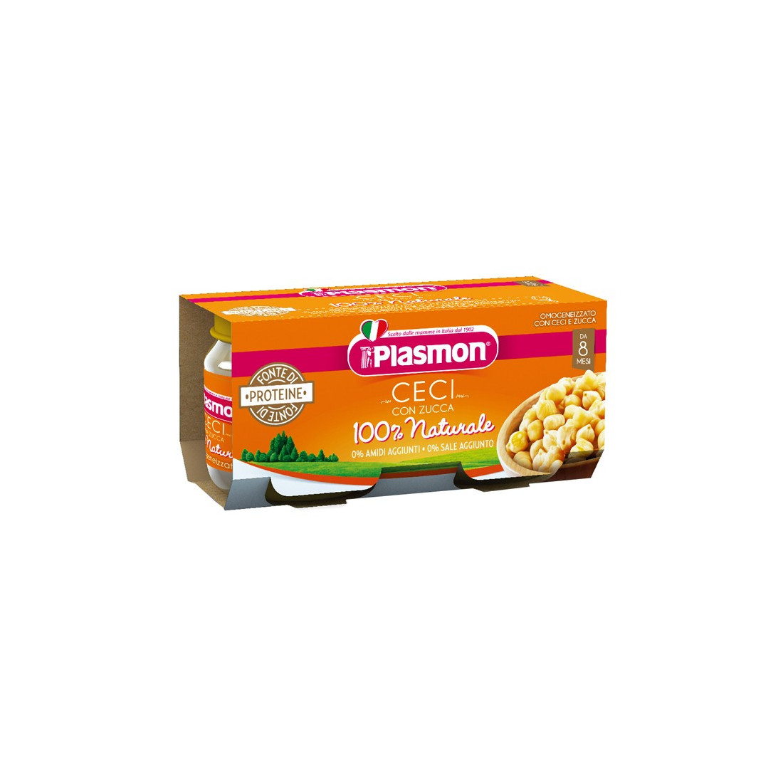 PLASMON OMOG CECI/ZUCCA 2X80G