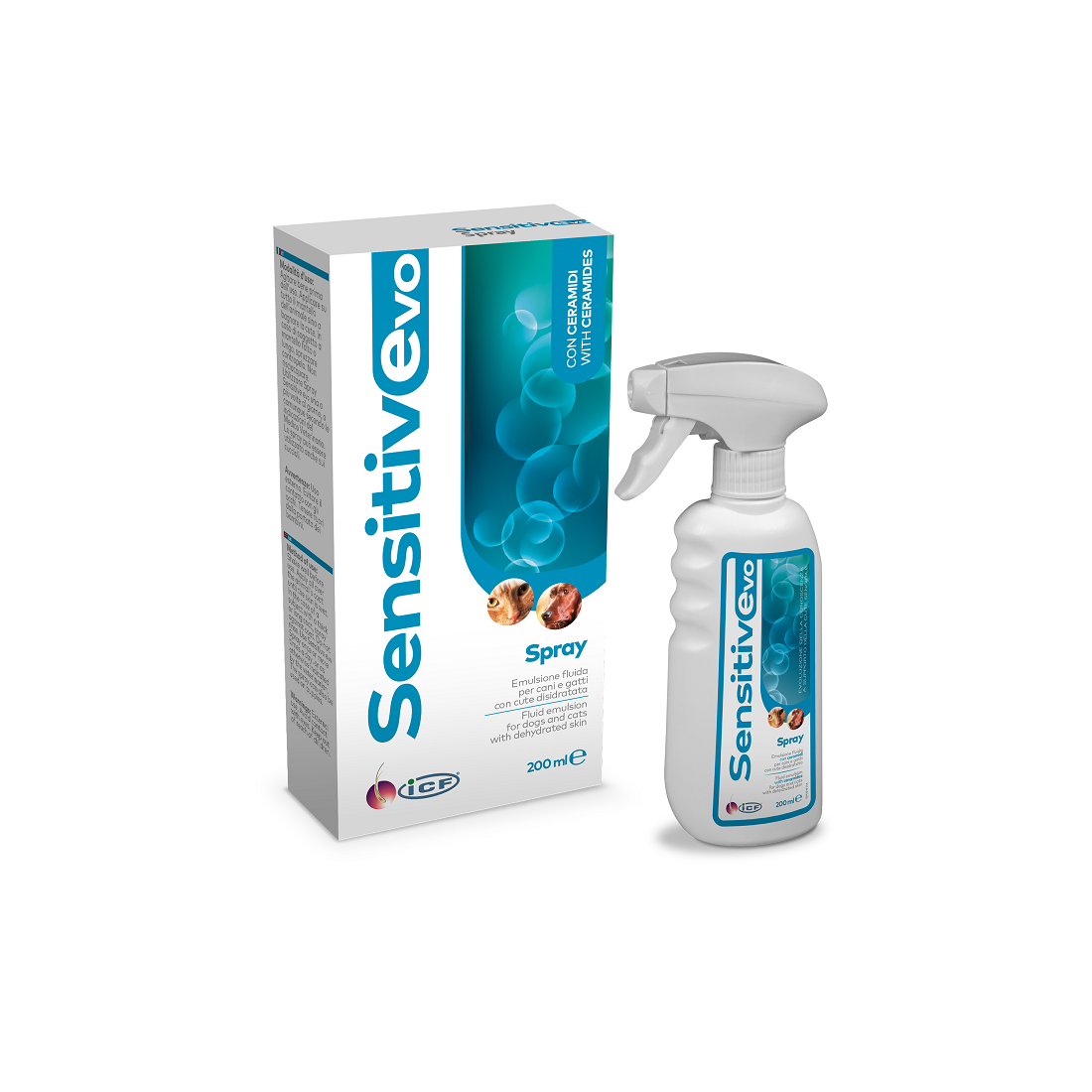 SENSITIVE EVO SPRAY 200 ML OF THE ACTIVE SUBSTANCE