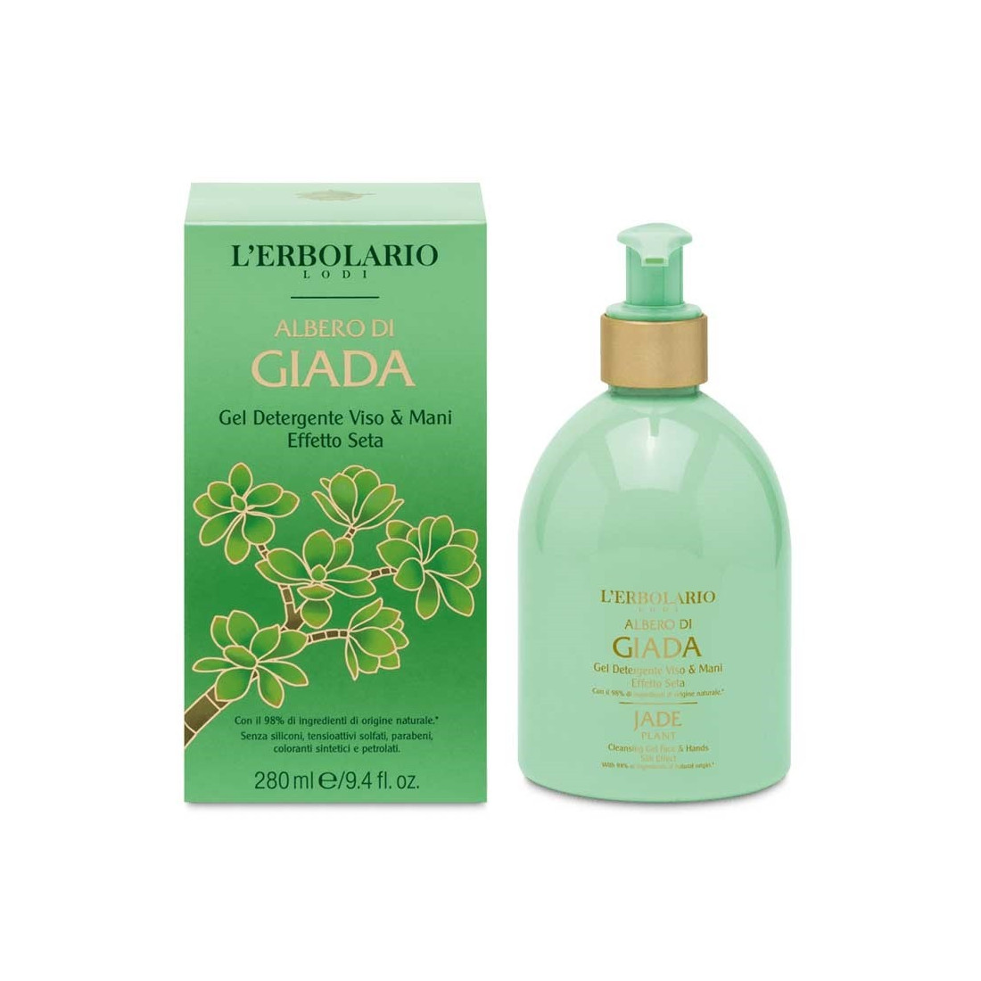 ALBERO DI GIADA GEL DETERGENTE VISO E MANI L'ERBOLARIO