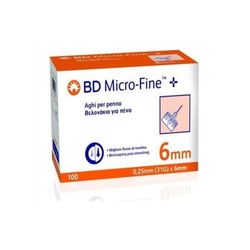 BD MICROFINE NEEDLE G31 6MM 100PCS