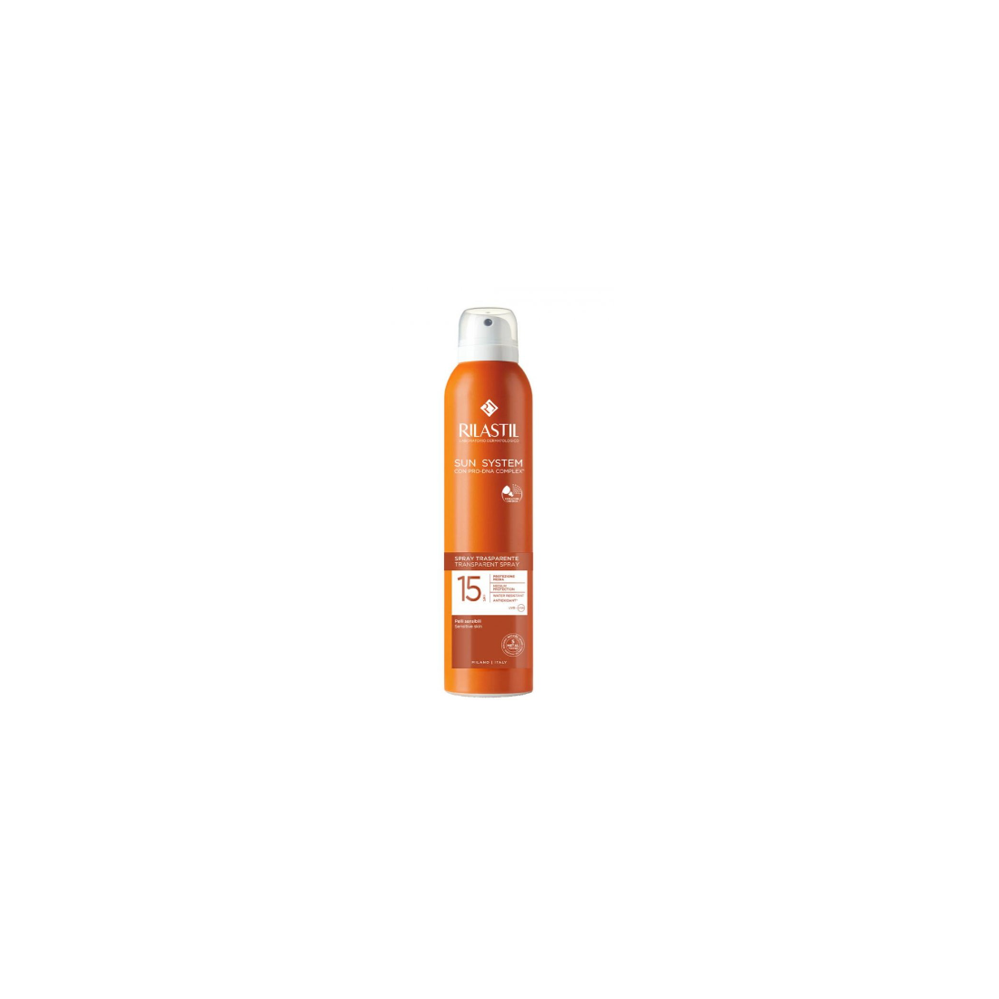 RILASTIL SUN SYSTEM SPRAY TRASPARENTE SOLARE SPF 15 CORPO 200ML