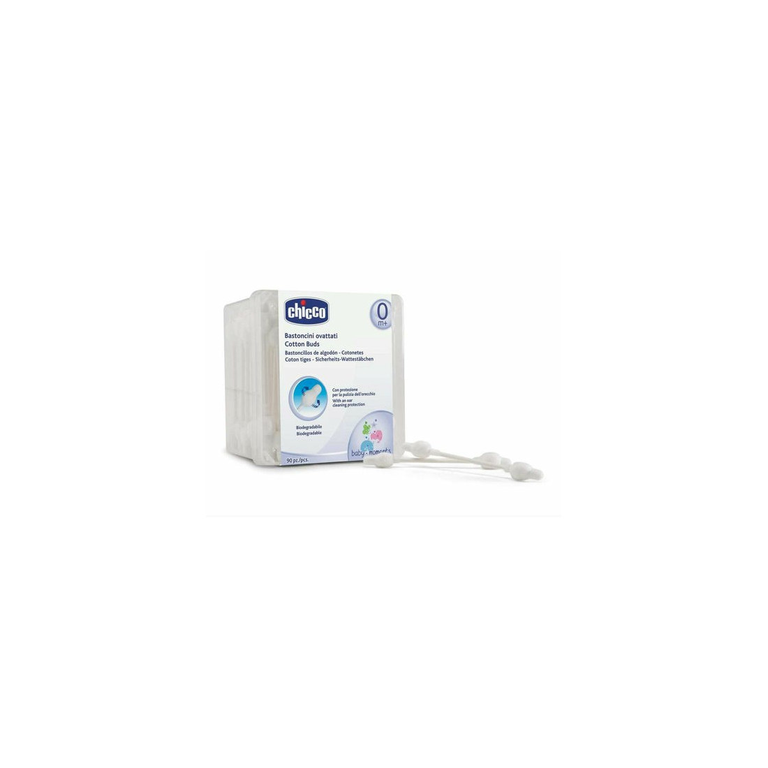 CHICCO BASTONCINI CON PROTEZIONE PER TIMPANI 90PZ