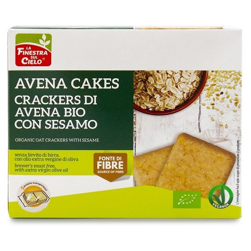 CRACKERS AVENA SESAMO250G BIO