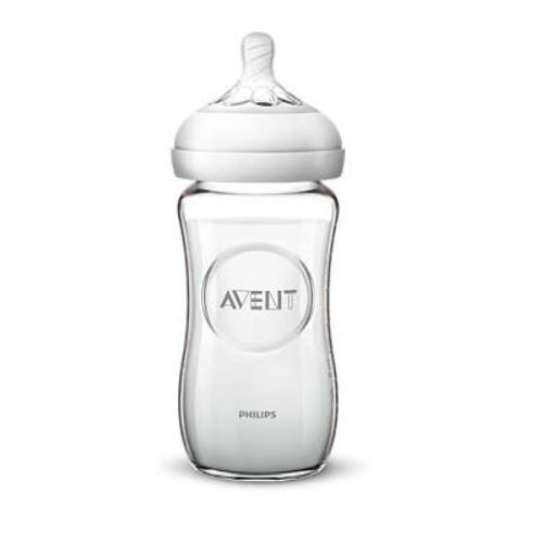 AVENT BIB NAT VETRO 240ML