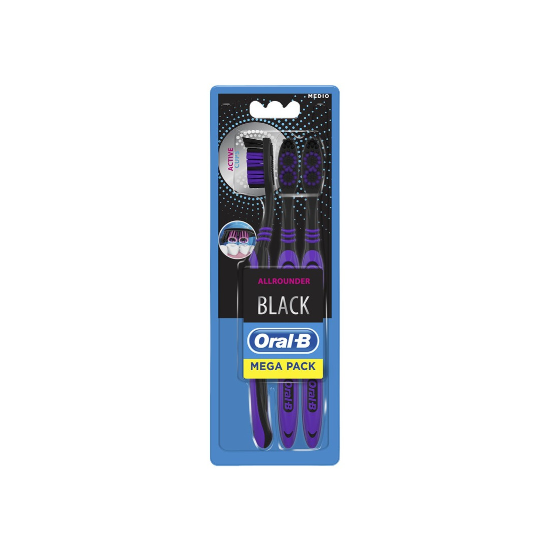 ORALB ALL ROUNDER BLACK SPAZZ