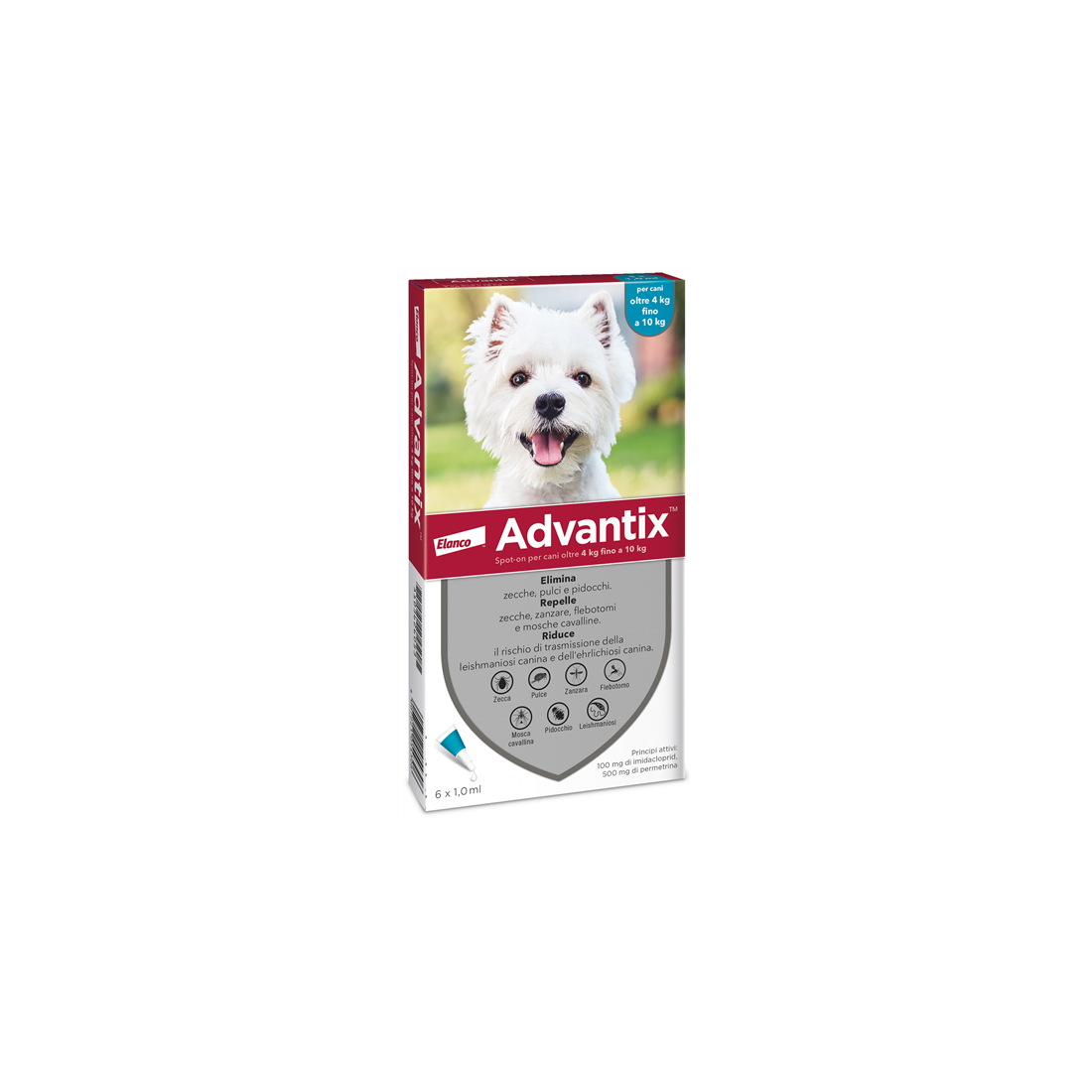 ADVANTIX SPOT ON 6PIP 4-10KG