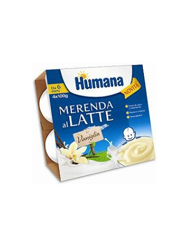 HUMANA MERENDA VANIGLIA 4X100G