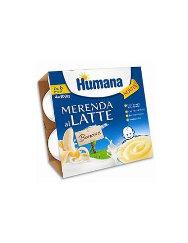 HUMANA MERENDA BANANA 4X100G