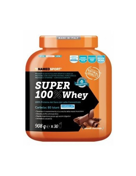 NAMED SUPER 100% WHEY SMOOTH CHOCOLATE 908G