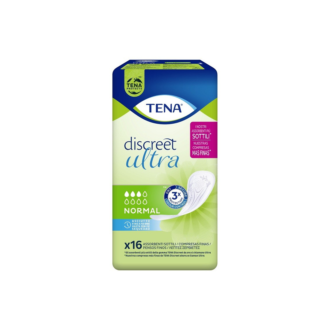 TENA DISCREET NORMAL 16P