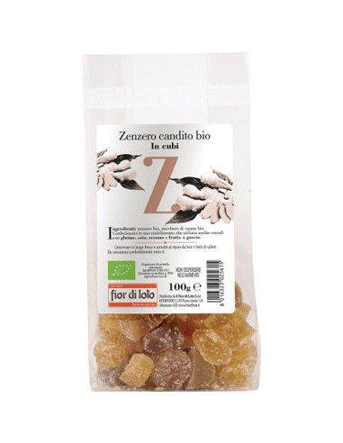 ZENZERO CANDITO CUBI BIO 100G
