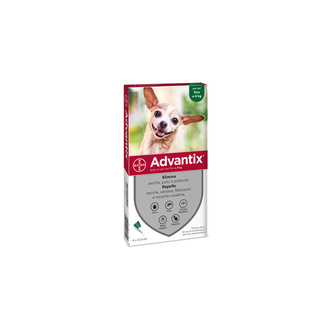 ADVANTIX SPOT ON 4PIP 0-4KG