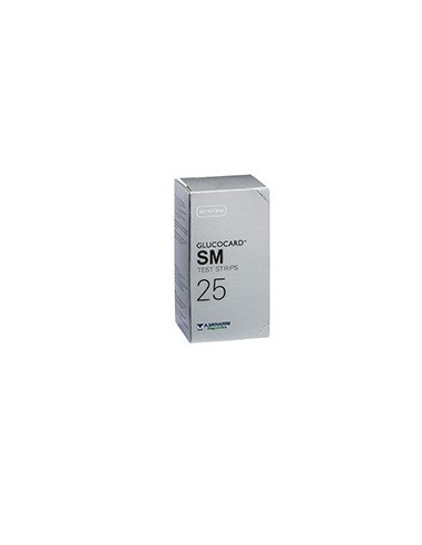 GLUCOCARD SM TEST STRIPS 25PZ