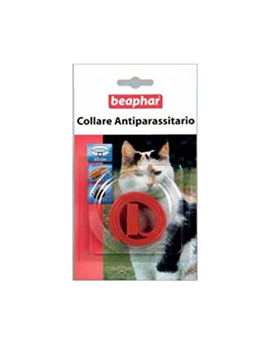 COLLARE ANTIPAR ROSSO GATTO